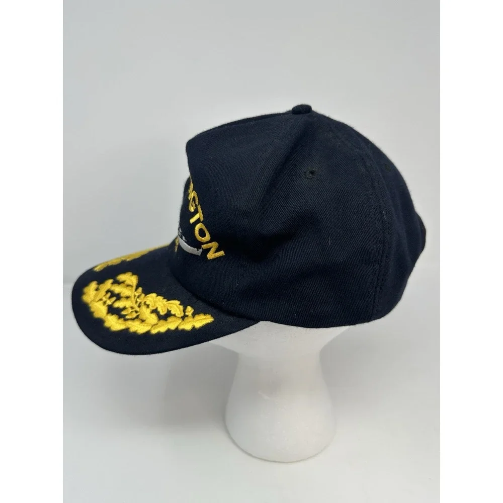 Lot of 3 US Navy Caps Hats Various Embroidered USS Warrington Tin Can Navy